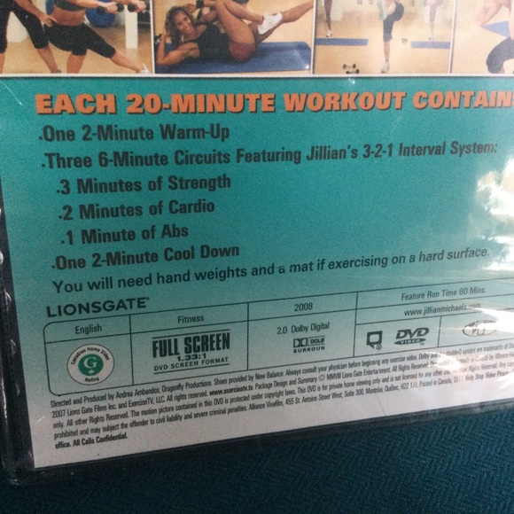 Jillian Michael's 30 Day Shred Exercise DVD 3 Workouts New Sealed - Picture 3 of 4